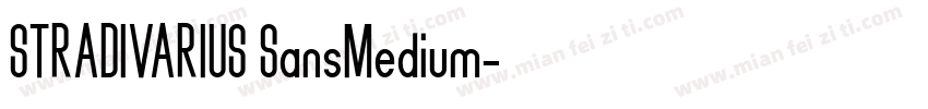 STRADIVARIUS SansMedium字体转换